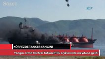 LPG yüklü tankerde yangın!