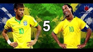 Neymar vs Ronaldinho Gaúcho - Top 10 Sombrero Skills