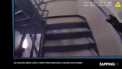 USA : un policier sauve un homme du suicide de justesse (vidéo)