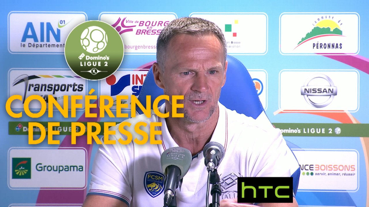 Conférence de presse FBBP 01 - FC Sochaux-Montbéliard (0-1) : Hervé DELLA MAGGIORE (BBP) - Albert CARTIER (FCSM) - 2016/2017