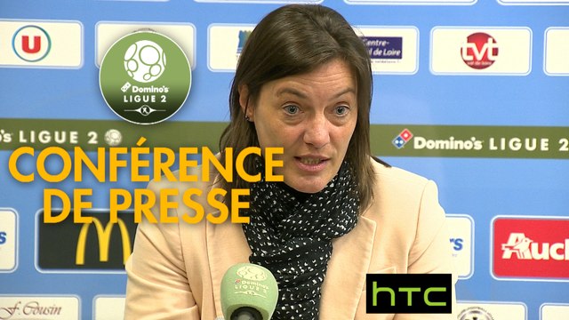 Conférence de presse Tours FC - Clermont Foot (3-0) : Gilbert ZOONEKYND (TOURS) - Corinne DIACRE (CF63) - 2016/2017