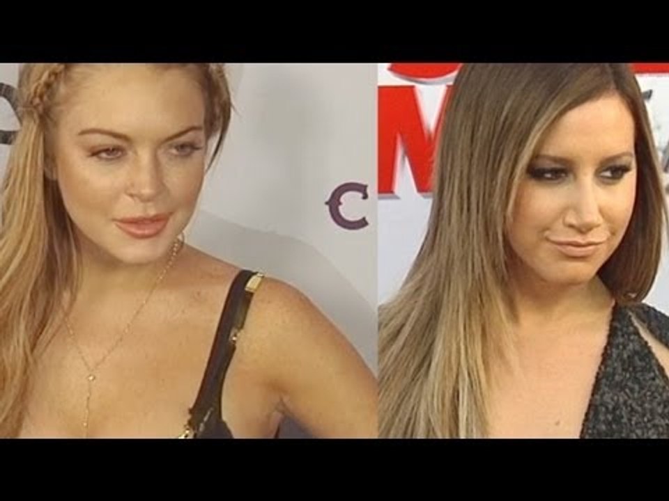 Lindsay Lohan VS Ashley Tisdale Fashion Face Off "Scary Movie 5" Premiere Arrivals