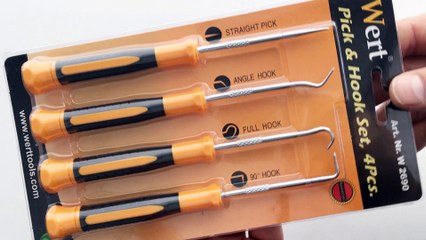 WERT 2690 Delici Biz İğnesi ve Kanca Seti, 4 Parça