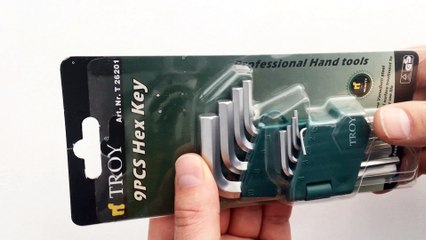 TROY 26201 Allen Anahtar Seti (9 Parça)