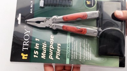 TROY 21091 Çok Amaçlı Cep Pensesi (10 Fonksiyonlu)