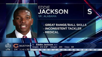Bears select Eddie Jackson No. 112 in the 2017 NFL Draft