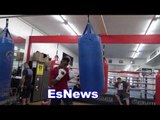 world champ jermell charlo on the heavy bag EsNews Boxing