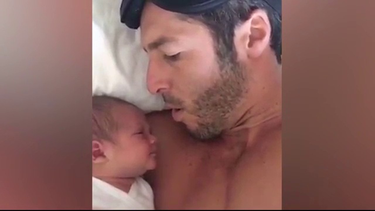 Watch how this father stops his baby crying in seconds