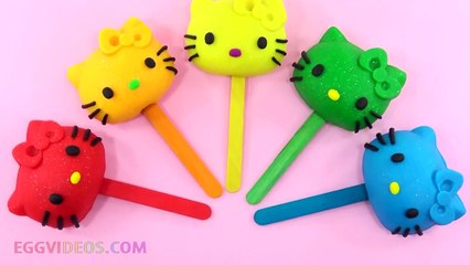 Play Doh Hello Kitty Lollipops Finger Family S