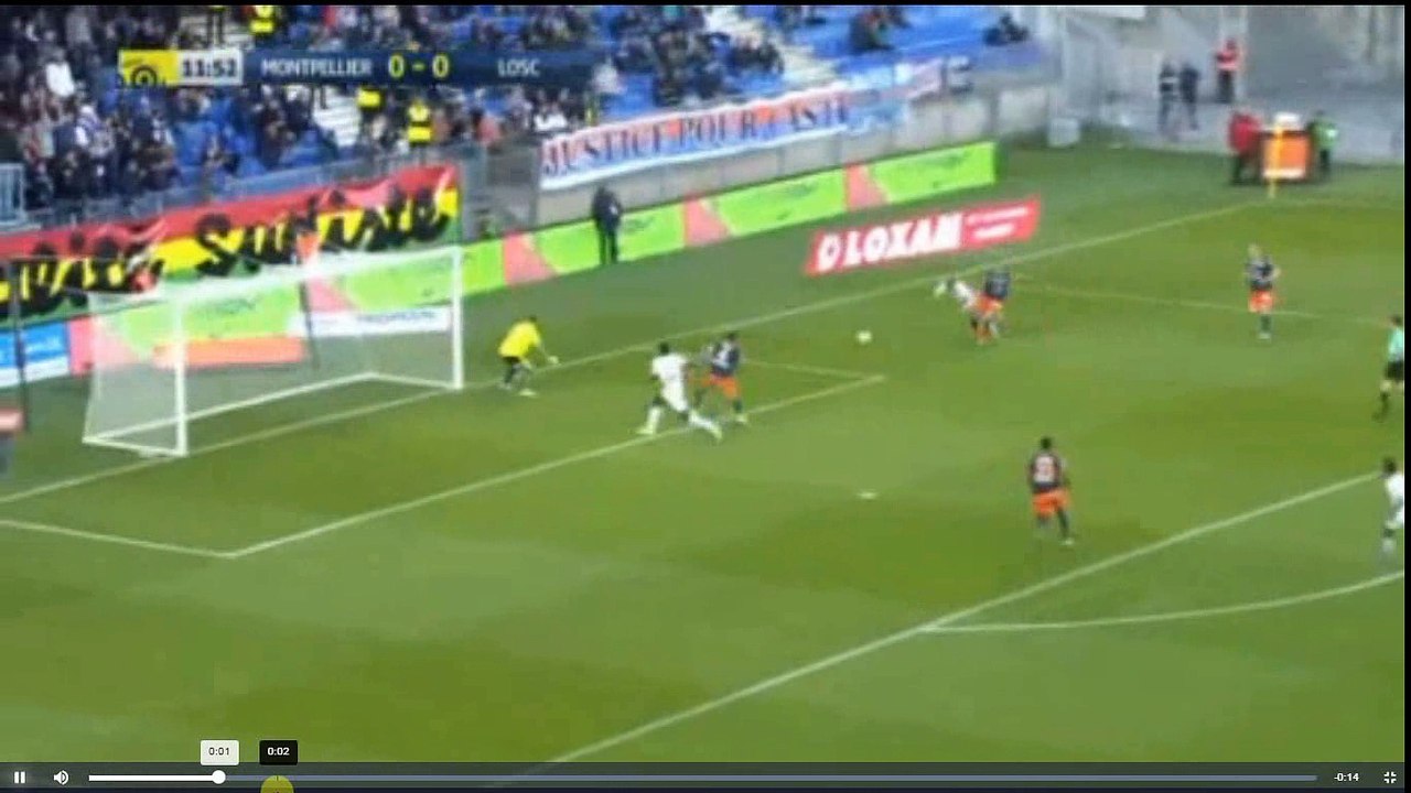 Nicolas De Preville Penalty Goal - Montpellier HSC vs Lille OSC  0-1  29.04.2017 (HD)