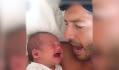 Cet homme a trouvé comment faire arrêter son bébé de pleurer !