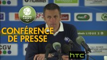 Conférence de presse RC Strasbourg Alsace - Havre AC (2-0) : Thierry LAUREY (RCSA) - Oswald TANCHOT (HAC) - 2016/2017