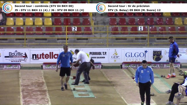 Second tour, tirs de précision et combinés, Saint-Vulbas contre BK Hrast, 1/8 finale aller, Coupe d'Europe des Clubs 2017, Sport Boules, Saint-Vulbas 2017