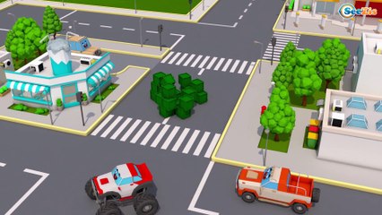 Learning Colors With Cars & Trucks For Children - Learn Colours For Kids Finger Family