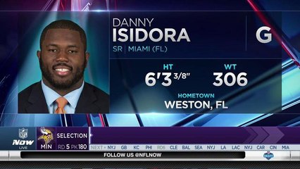 Vikings select Danny Isidora No. 180 in the 2017 NFL Draft
