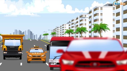 Coche de policía - Carros para niños - El Camión de bomberos Curiosa - Car cartoon