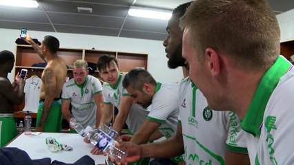 L'explosion de joie du vestiaire des Verts !