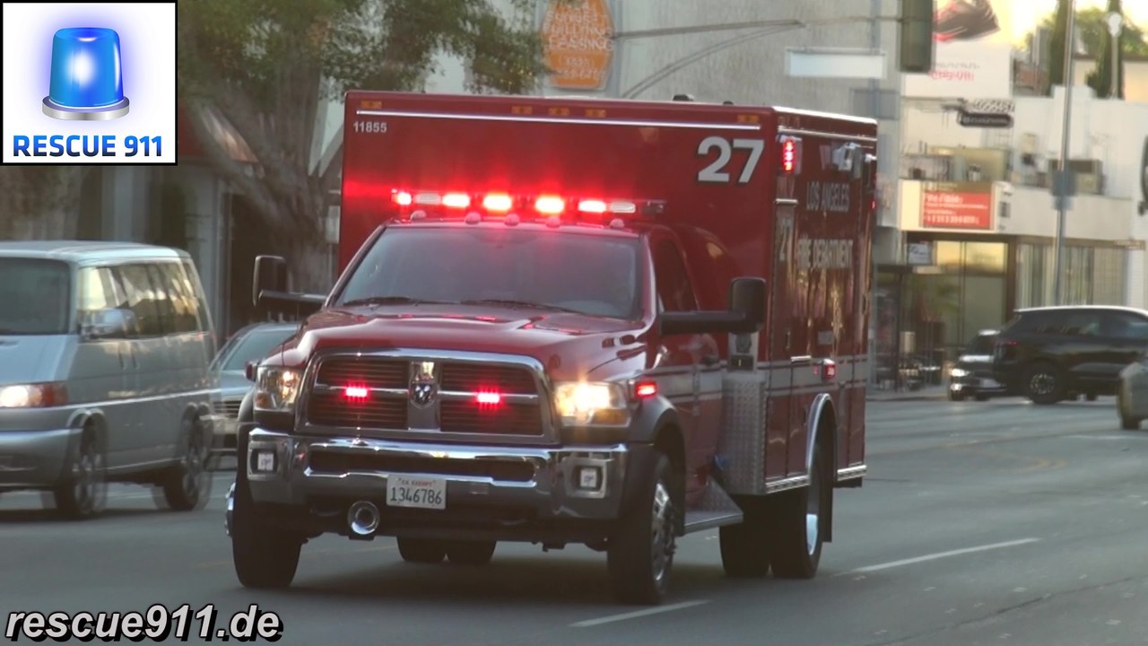 [LAFD] Rescue 27 Los Angeles Fire Department