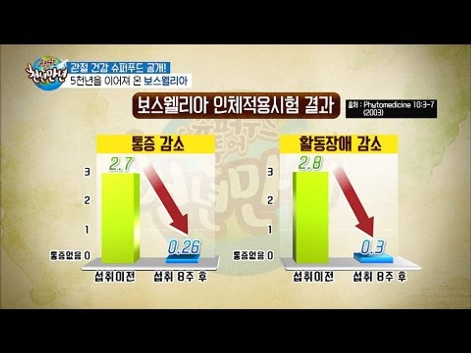 보스웰리아가 관절에 미치는 놀라운 효과! [슈퍼푸드 투어 천년만년] 2회 20160906