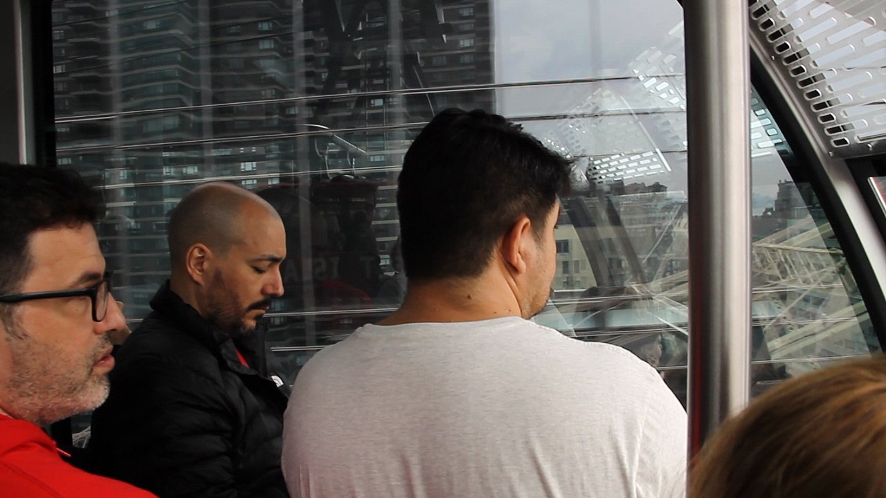 téléphérique Nex York sens Mahanttan vers Roosevelt Island