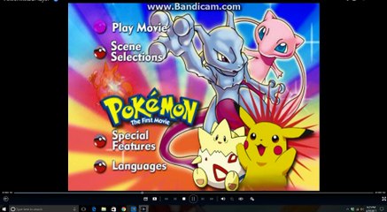 Opening To Pokemon: The First Movie 2000 DVD