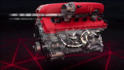 Ferrari 812 Superfast 800-hp V12 engine