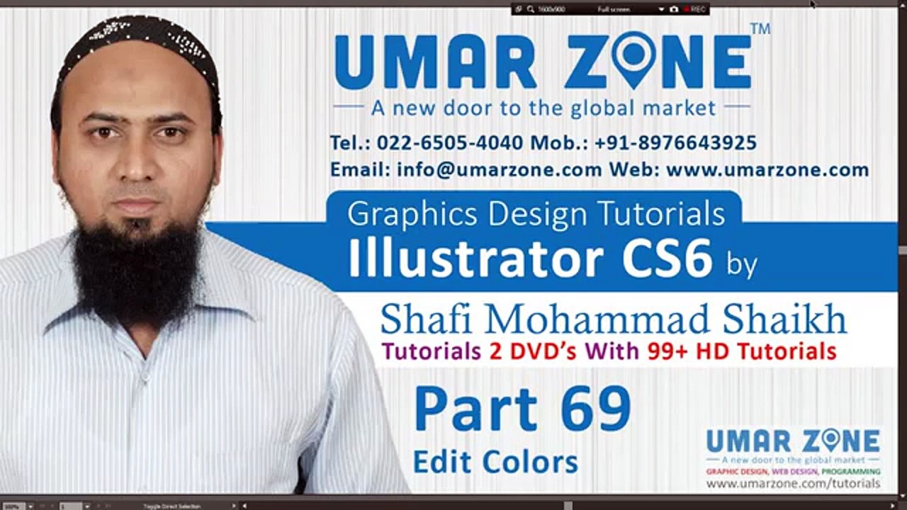 Part 69 Edit Colors in Illustrator CS6 Hindi Tutorials