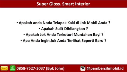 Trik Menghilangkan Noda Pada Jok Mobil