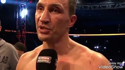 WLADIMIR KLITSCHKO POST FIGHT INTERVIEW AFTER LOSS vs ANTHONY JOSHUA