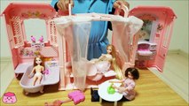 バービー人形 お城のようなお家 リカちゃん 遊びにきたよ おうちごっこ Barbie Doll House