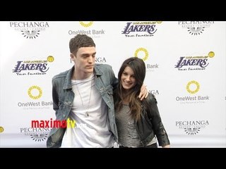 Shenae Grimes and Josh Beech at 2013 LA Lakers Casino Night ARRIVALS