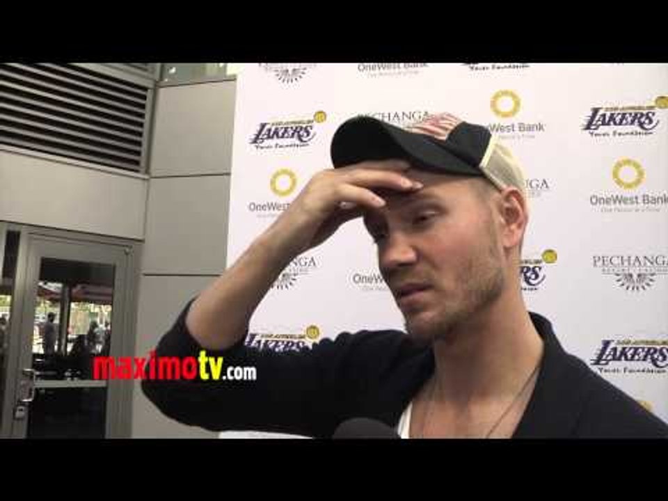 Chad Michael Murray Interview at 2013 LA Lakers Casino Night ARRIVALS