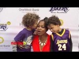 Garcelle Beauvais and Kids at 2013 LA Lakers Casino Night ARRIVALS