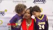 Garcelle Beauvais and Kids at 2013 LA Lakers Casino Night ARRIVALS