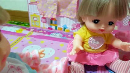メルちゃん ネネちゃん リカちゃんのパパが宅急便やさん お世話ごっこ おうちで遊んだよ Home Delivery Service and Mell-chan Doll