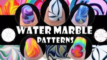 WATER MARBLE PATTERNS #1 _ HOW TO BASICS _ NAIL ART DESIGN TUTORIAL BEGINNER EASY SIMPLE-0LJpEDO2