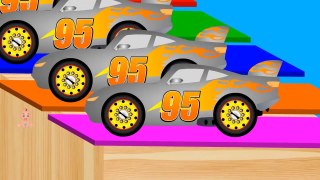 Learn Colors for Children with Lightning McQueen Cars - Educational Video _ Color Liquids Cars Toys-gn