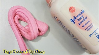 How To Make Slime with Baby Powder and Shampoo without Glue! DIY Slime without Glue-9zV