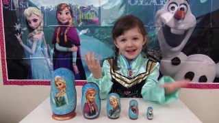 Disney FROZEN ELSA ANNA In Real Life Nesting Matryoshka Dolls Stacking Cups ToyCollectorDisney-dNUWz9