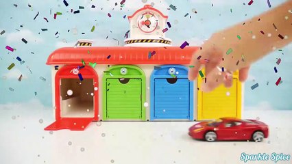 PJ Masks Toy Race Surprise with Tayo The Little Bus Garage and Chocolate Surprise Eggs-6phs_V