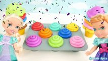 Play Doh Ice Cream Cupcakes Surprise Toys Disney Princess Toddlers Snow Marvel Avenger Hulk Eggs Toy-T