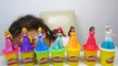 Play Doh Clay Disney Princess Dresses -  Kids Learn Colors with Toys-e09uBXoY