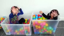 BALL PIT IN OUR HOUSE!! Kids go Crazy  -) Indoor Playground Fun  Ballpit Challenge-ST