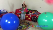 GIANT BALLOON POP SURPRISE TOYS CHALLENGE Disney Cars Toys Thomas & Friends Trains Marvel Superhero-M5hS