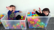 BALL PIT IN OUR HOUSE!! Kids go Crazy  -) Indoor Playground Fun  Ballpit Challenge-STaQMR