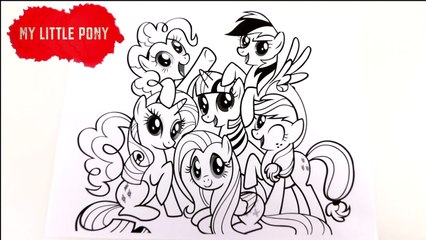 MY LITTLE PONY COLORING BOOK VIDEOS EPISODE 4 MLP COLORING VIDEOS FOR KIDS-svjM
