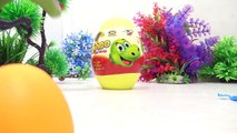 KHỦNG LONG BẠO CHÚA biến XE MÁY XÚC thành trứng bóc trứng ăn kẹo surprise eggs toy for kids 814-v6ZfN7