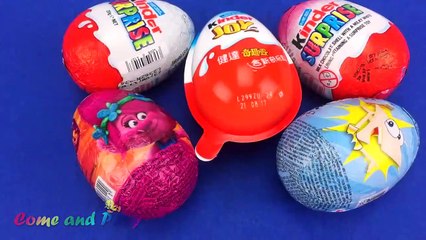 Super Surprise Eggs Kinder Surprise Kinder Joy Disney Phineas and Ferbs Learn Colors Play Doh  Kids-xMWMoY2