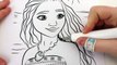DISNEY PRINCESS MOANA COLORING BOOK VIDEOS FOR KIDS WITH HEIHEI AND PUA COLORING PAGES-PY_0l