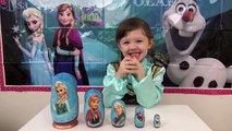 Disney FROZEN ELSA ANNA In Real Life Nesting Matryoshka Dolls Stacking Cups ToyCollectorDisney-dNUW